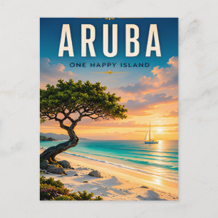 🌴 Aruba Caribbean Beach Escape ☀️ Postcard