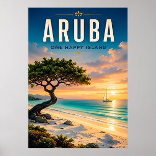 🌴 Aruba Caribbean Beach Escape ☀️ Poster