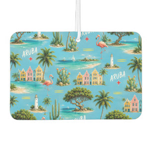 Aruba Caribbean Island lighthouse travel souvenir Car Air Freshener