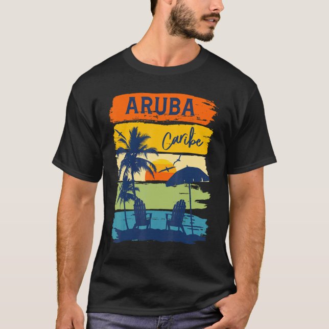 Aruba Caribe 2022 Vacation Couples Family Group T-Shirt (Front)