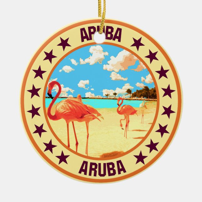 Aruba                                              ceramic tree decoration (Front)