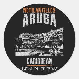 Aruba Classic Round Sticker