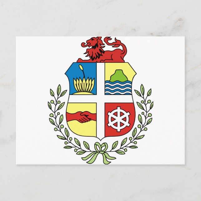 Aruba Coat of arm AW Postcard (Front)