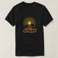 Aruba coconut trees silhouette