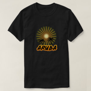 Aruba coconut trees silhouette T-Shirt