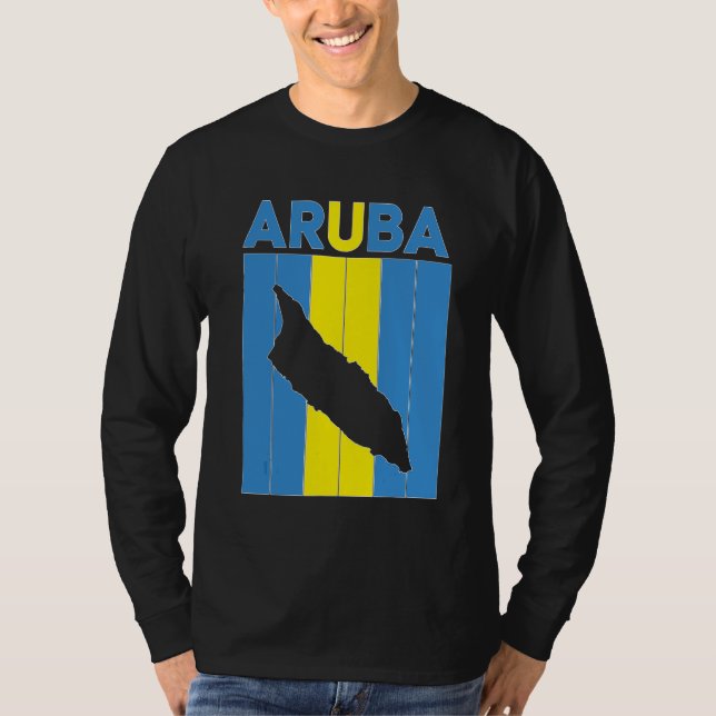 Aruba Country Borders T-Shirt (Front)