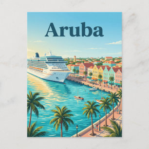 Aruba Cruise Port, Oranjestad Aruba Postcard