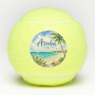 Aruba Dutch Caribbean Island travel souvenir Tennis Balls