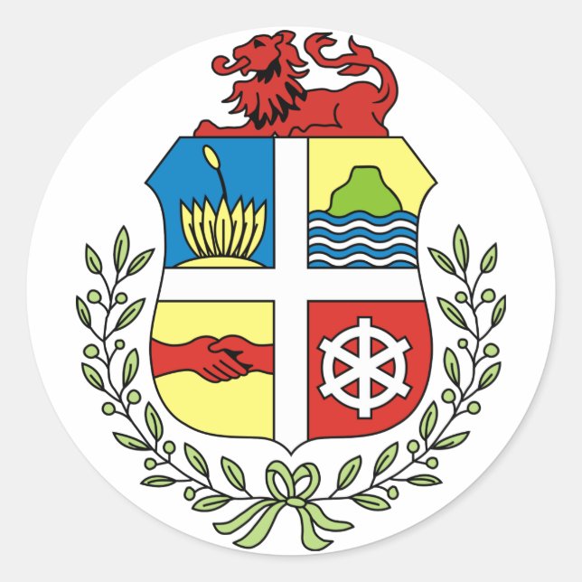 aruba emblem classic round sticker (Front)