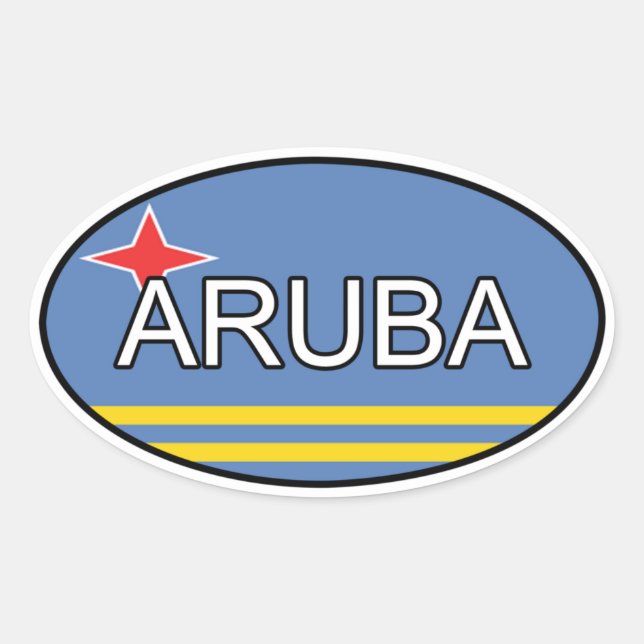 Aruba Euro Sticker (Front)