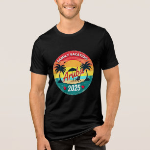 Aruba Family Vacation 2025 Family Vacation Tri-Blend Shirt