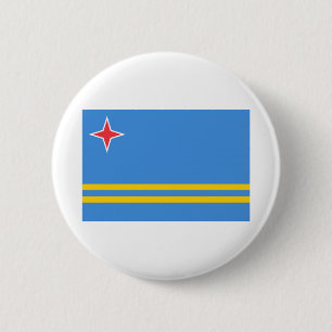 Aruba Flag 6 Cm Round Badge