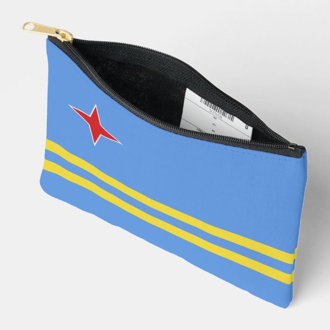 Aruba flag accessory pouch (Open)
