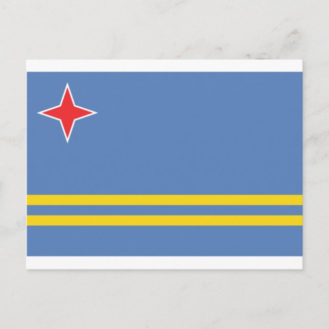 Aruba Flag AW Postcard (Front)