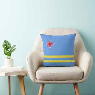 Aruba flag cushion
