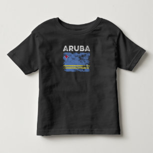 Aruba Flag Distressed - Aruban Flag Toddler T-Shirt