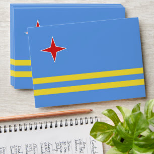 Aruba flag envelope