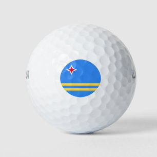 Aruba Flag Golf Balls