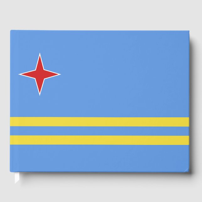 Aruba flag guest book (Front)