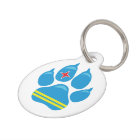 Aruba Flag PAW Dog ID Tag