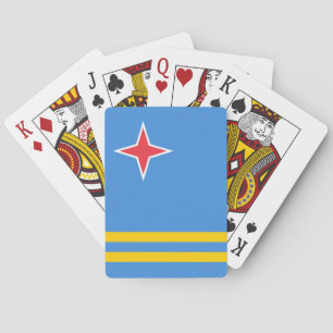 Aruba flag playing cards