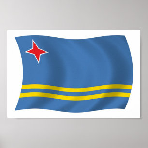 Aruba Flag Poster Print