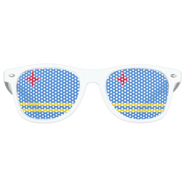 Aruba Flag Retro Sunglasses (Front)