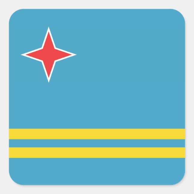 Aruba Flag Sticker (Front)