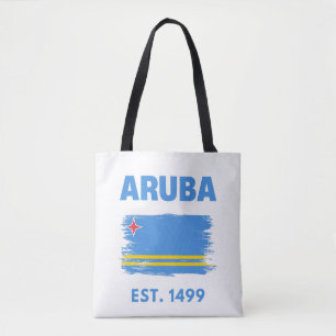 Aruba flag tote bag