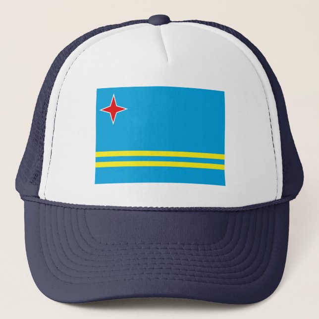 Aruba Flag Trucker Hat (Front)