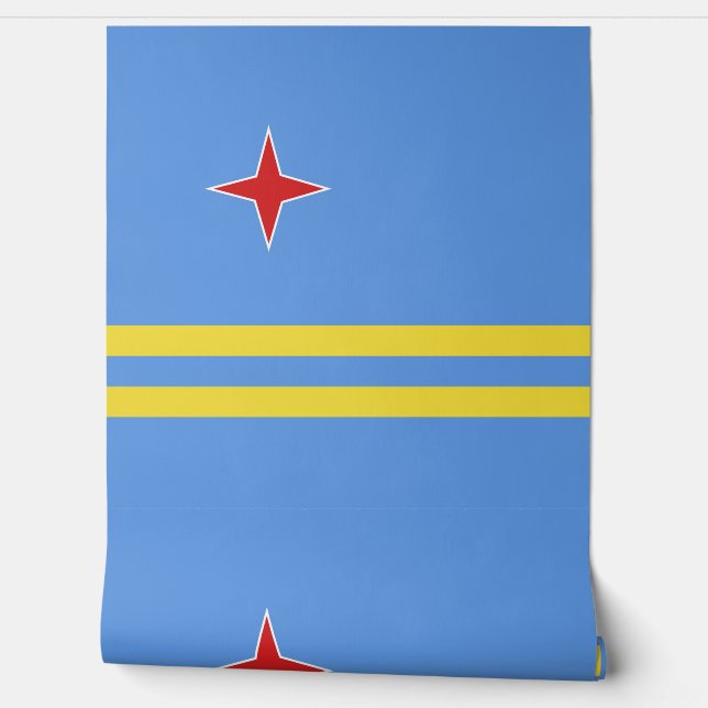 Aruba flag wallpaper (Unrolling)