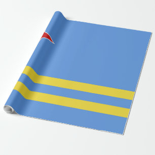 Aruba flag wrapping paper