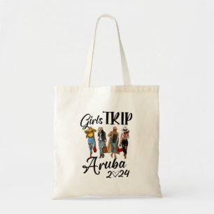 Aruba Girls Trip 2024 Birthday Squad Women Vacatio Tote Bag
