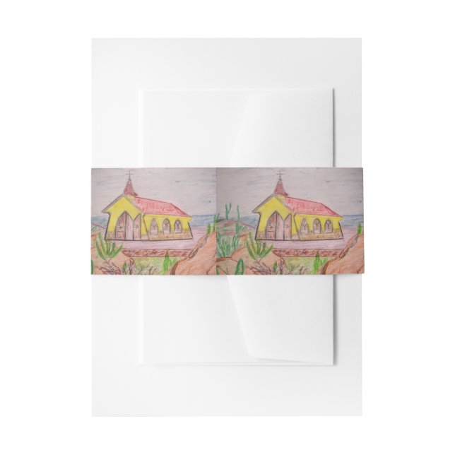 Aruba Invitation Belly Band (Front Example)