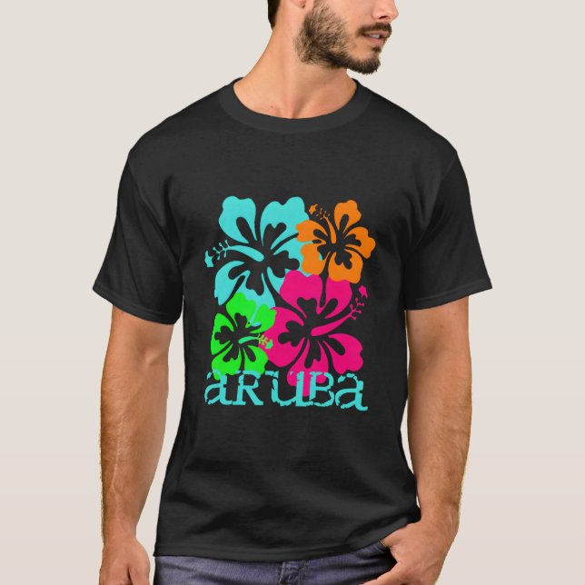 Aruba Island Beach Tropical Paradise Travel Surf O T-Shirt (Front)