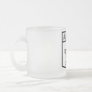 Aruba Island Design - Frosted 10 oz Frosted Glass Coffee Mug
