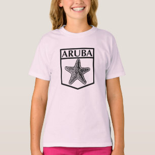 Aruba Island Design - Girls' Hanes TAGLESS® T-Shir T-Shirt
