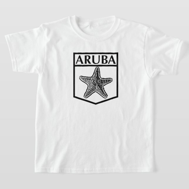 Aruba Island Design - Kids' Basic T-Shirt (Laydown)