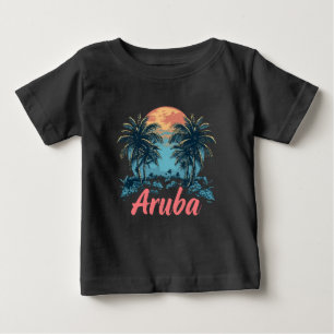 Aruba Island Design (Version 2) - Baby Fine Jersey T-Shirt