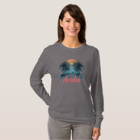Aruba Island Design (Version 2) - Basic Long Sleev