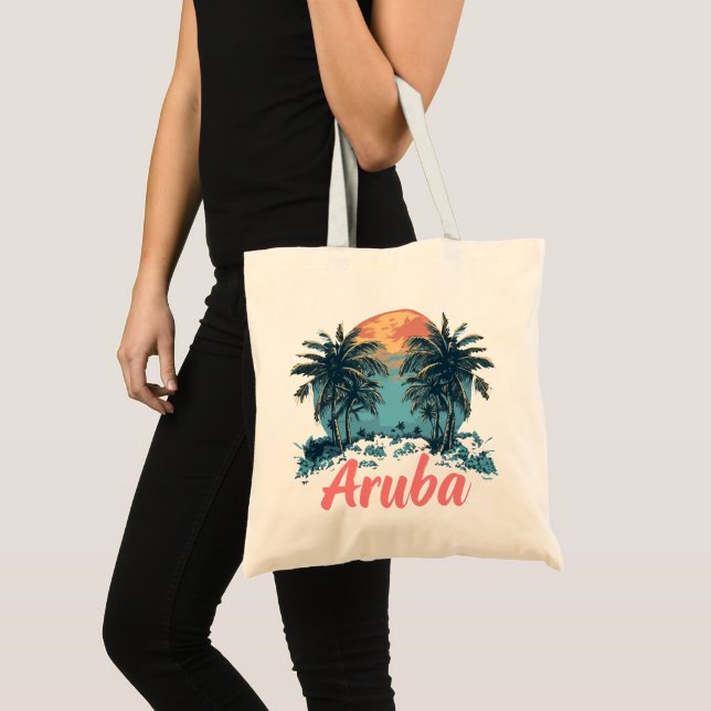 Aruba Island Design (Version 2) - Budget Tote Bag (Front (Product))