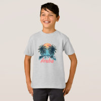 Aruba Island Design (Version 2) - Kids' Basic T-Sh