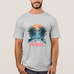 Aruba Island Design (Version 2) - Men's Basic T-Sh T-Shirt