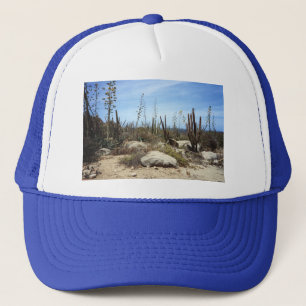 Aruba Landscape With Cactus Trucker Hat