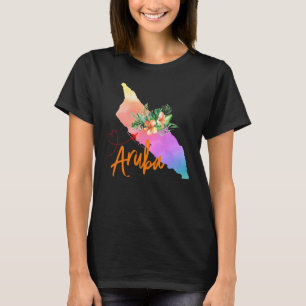 Aruba Map Matching Vacation Family Girls trip T-Shirt