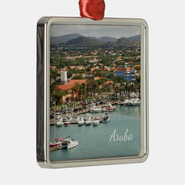 Aruba Marina Metal Tree Decoration (Right)
