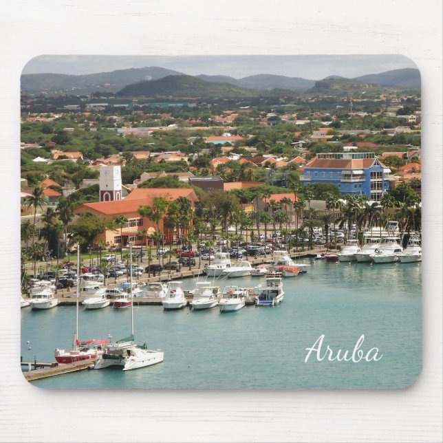 Aruba Marina Mouse Mat (Front)
