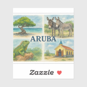 Aruba multiview watercolor