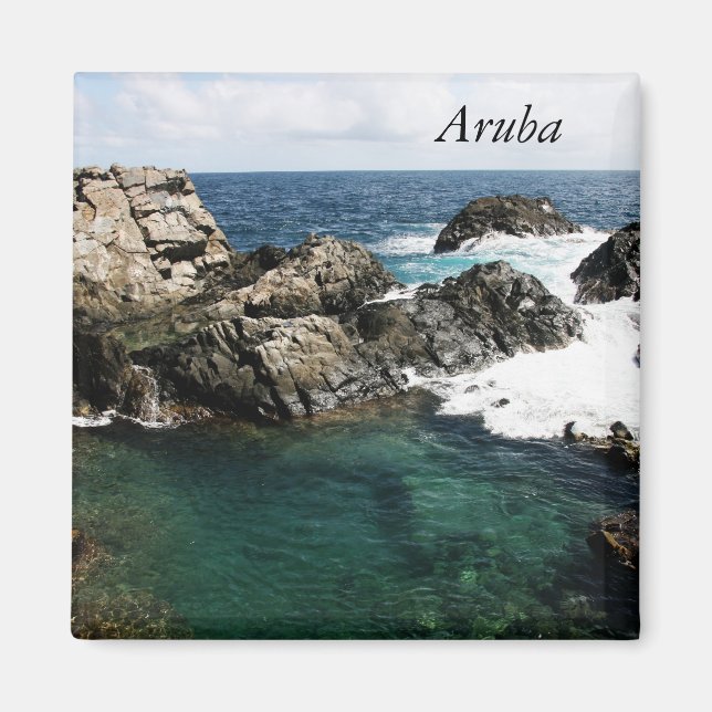 Aruba, natural pool magnet (Front)