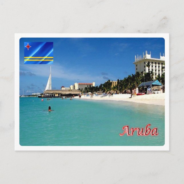 Aruba - Palm Beach - Postcard (Front)